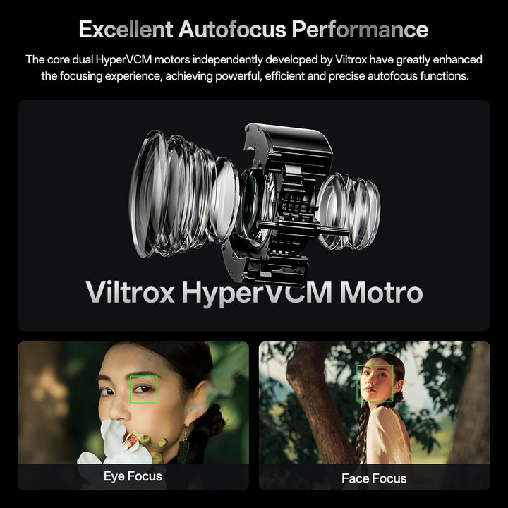 VILTROX AF 56mm F1.2 Pro XF-Objektiv für Fuji X-Mount, 56mm f/1.2 Weitwinkel-Autofokus-APS-C-Prime-O