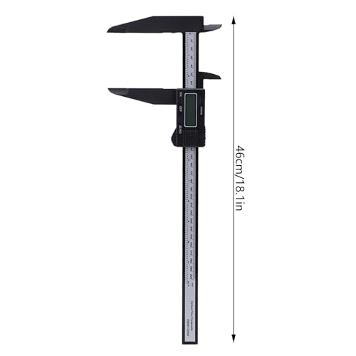 Digitale Messschieber, 300 mm Elektronisches Messschieber-Carbonlineal mit langem Backenmesswerkzeug