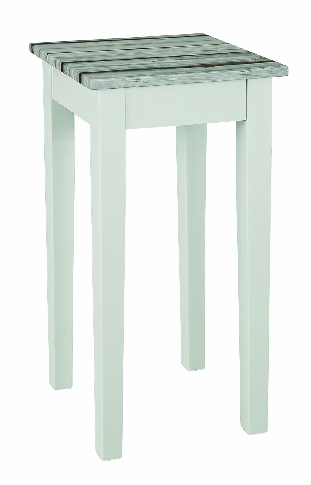 HAKU Möbel Beistelltisch maritimo Kiefer, weiss, MDF - Masse: B 30 cm x H 61 cm x T 30 cm, Style: Co