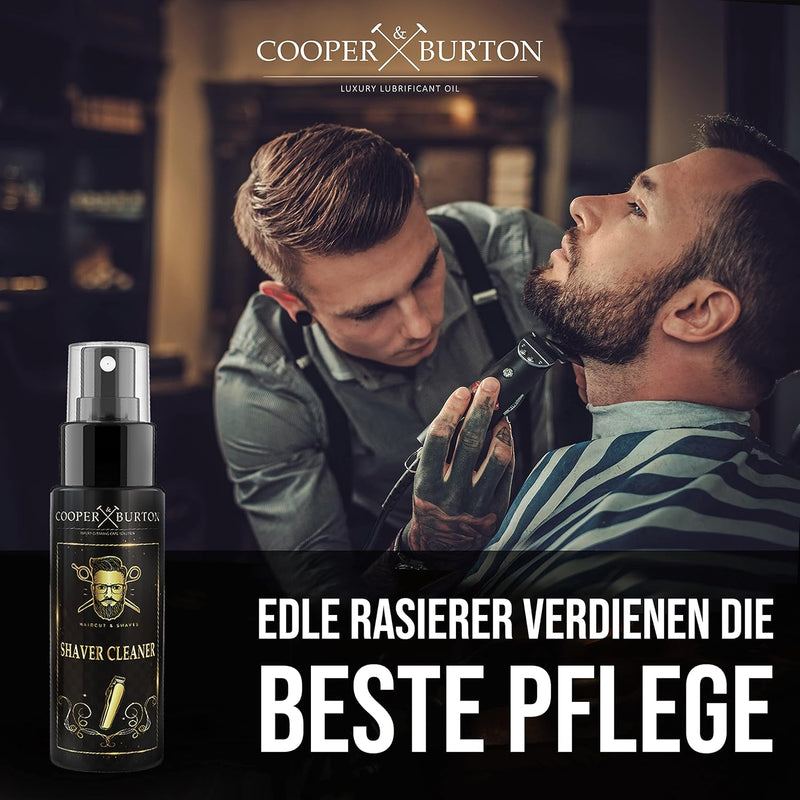 Scherkopf Öl & Scherkopfreiniger als SPARSET Scherkopf Pflege für Haarschneidemaschine, Haarschneide