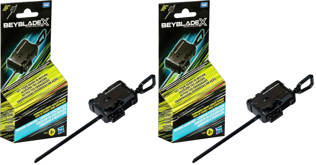 Beyblade X offizieller Speed Starter, M, Schwarz (Packung mit 2)