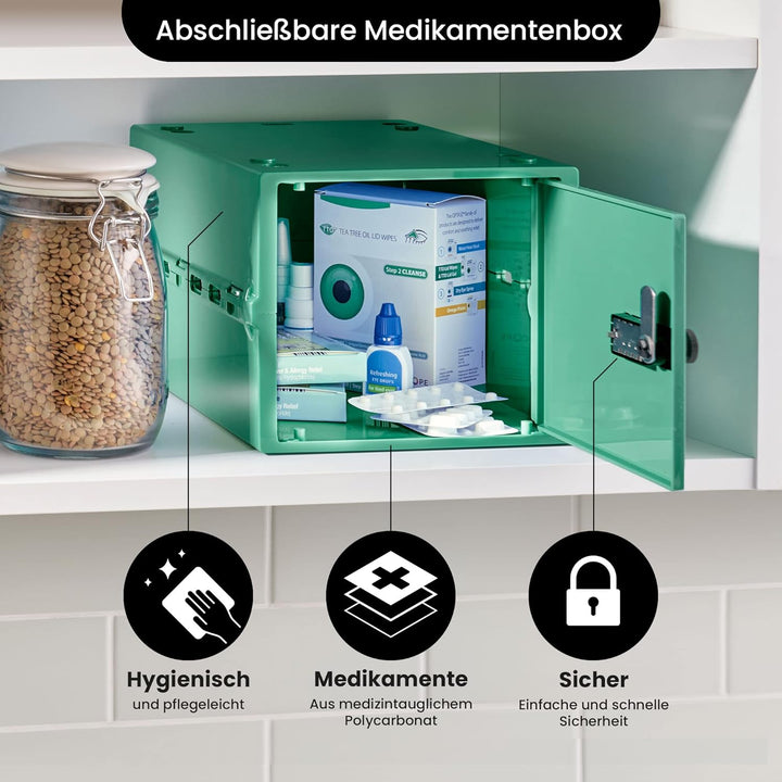 Lockabox One™ | Kompakte Abschliessbare Box aus Polycarbonat mit Zahlenschloss für mehr Sicherheit z