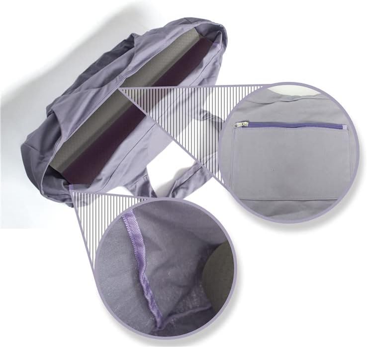 zalati Grosse Yogamatten-Tasche mit Seitentasche und Innentasche mit Reissverschluss, Canvas, Traget