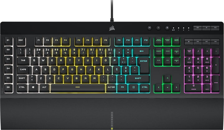CORSAIR K55 RGB PRO- Layout: PT-PT - RGB-Foundation-Licht, sechs Makro-Com-Integration-Software-Tast