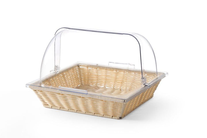 HENDI Brotkorb, mit Rolltop-Deckel, Brotkasten, Brotkorb, Brotbox, 365x335x(H)245mm, Polypropylen, P
