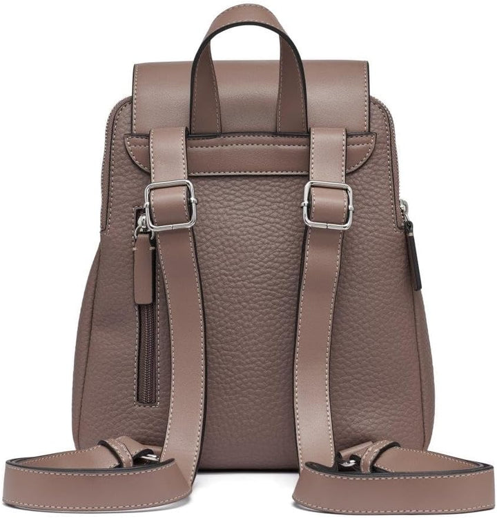 Calvin Klein Damen Elaine Bubble Lamb Novelty Key Item Flap Backpack Rucksack, Cocoa