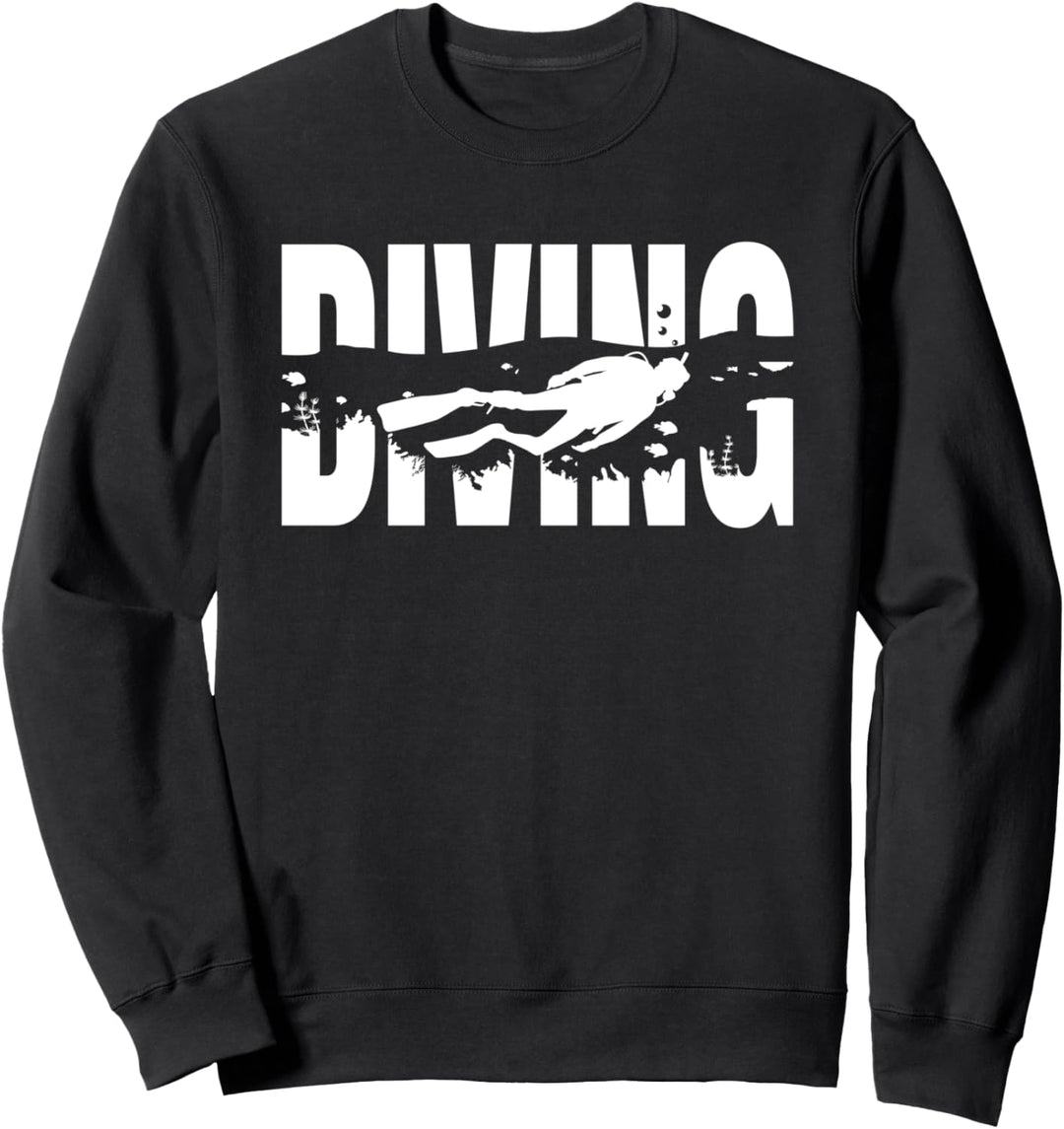 Scuba Diving Dive Underwater Gift Diver Shark Sweatshirt