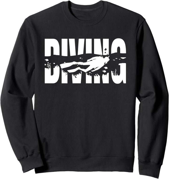 Scuba Diving Dive Underwater Gift Diver Shark Sweatshirt
