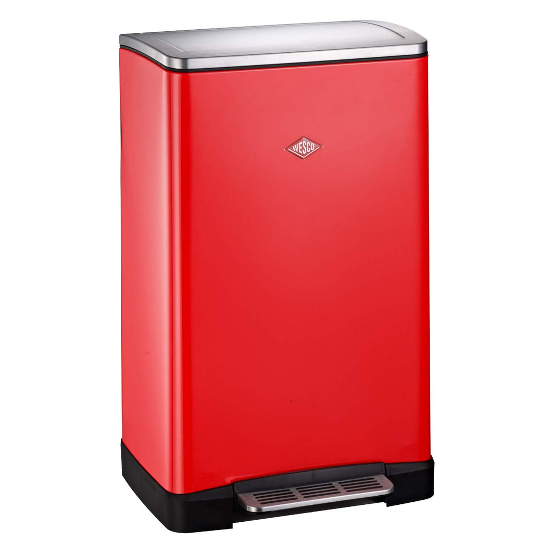 WESCO Big Double Boy, in der Farbe Rot verfügt über zwei getrennte Mülleimer 41 x 35 x 65 cm, je x 1
