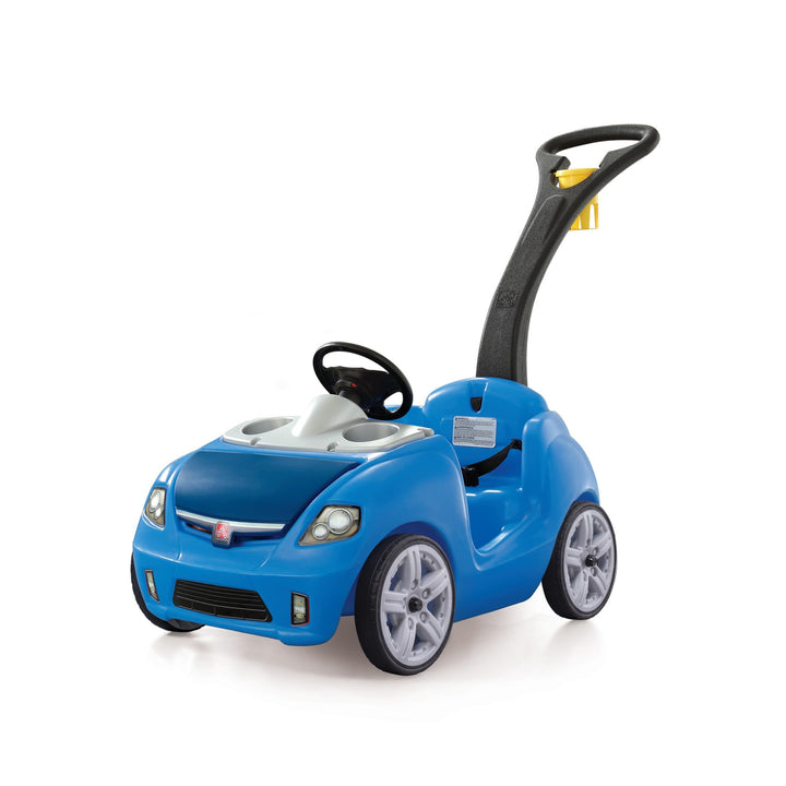 Step2 Whisper Ride Kinderauto/Rutscher in Blau | Spielzeug Auto mit Schiebestange | Kinderfahrzeug/R
