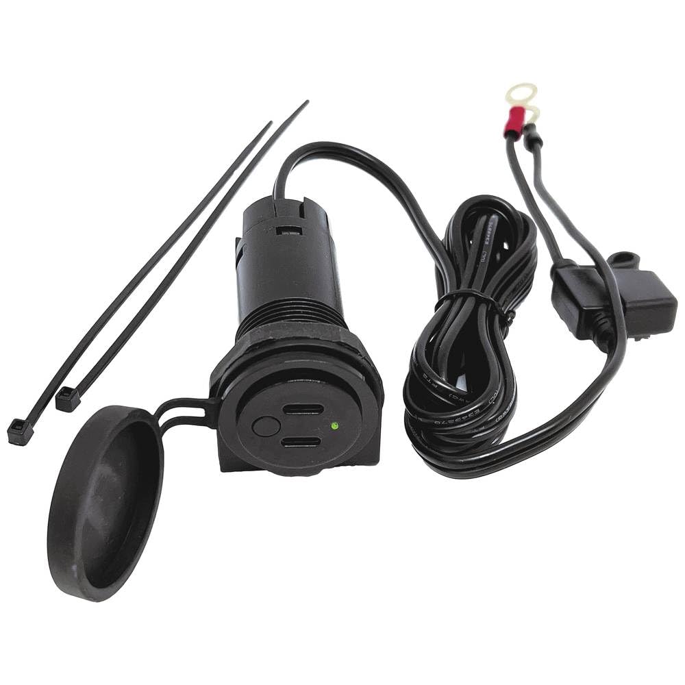 BAAS USB-Twin-Bordsteckdose 3,6A 12/24 V