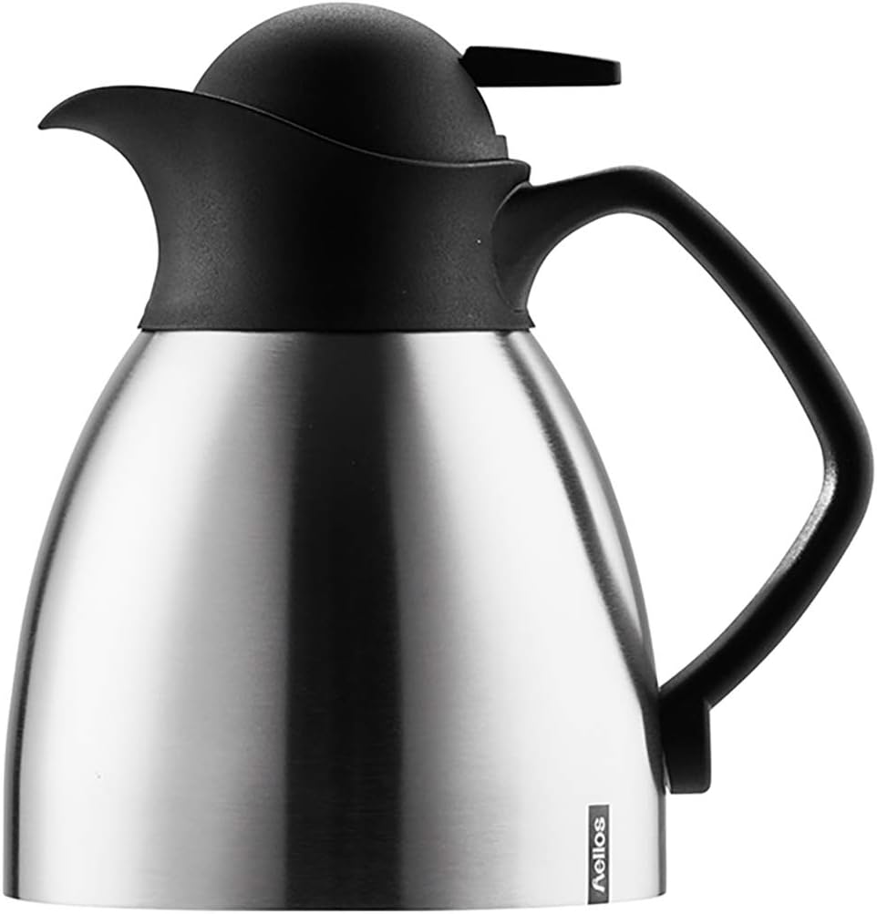 Helios Enduro Push Edelstahl-Isolierkanne, matt, 0,6 Liter, 0,6 Liter