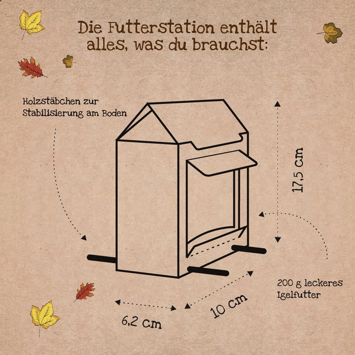 Die Stadtgärtner – Geschenkset Tierfutter I Mit Freiluftbuffet + kleine Mahlzeit für Vögel, Igel & E