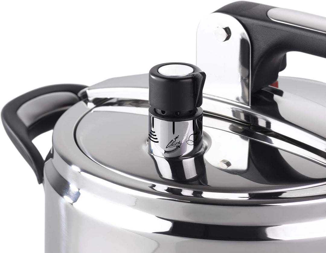 Barazzoni Schnellkochtopf Silicon PRO, Ø 22 cm, Fassungsvermögen 7,0 l, Edelstahl 18/10, Made in Ita
