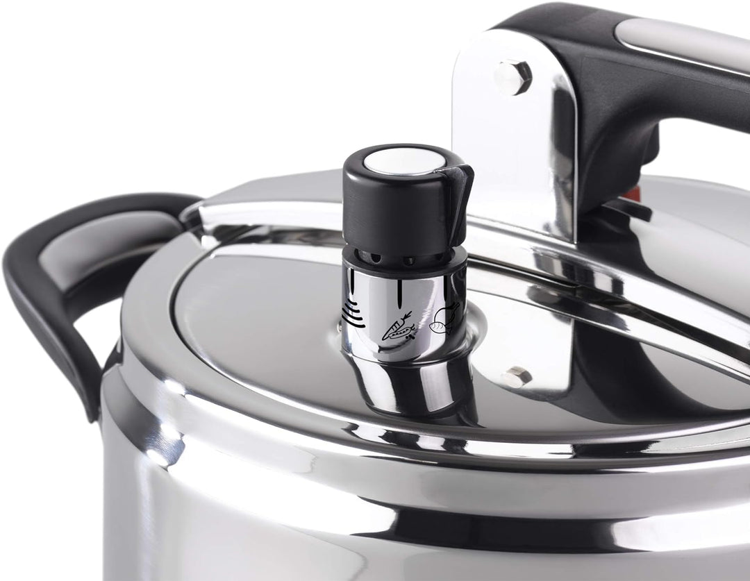 Barazzoni Schnellkochtopf Silicon PRO, Ø 22 cm, Fassungsvermögen 7,0 l, Edelstahl 18/10, Made in Ita