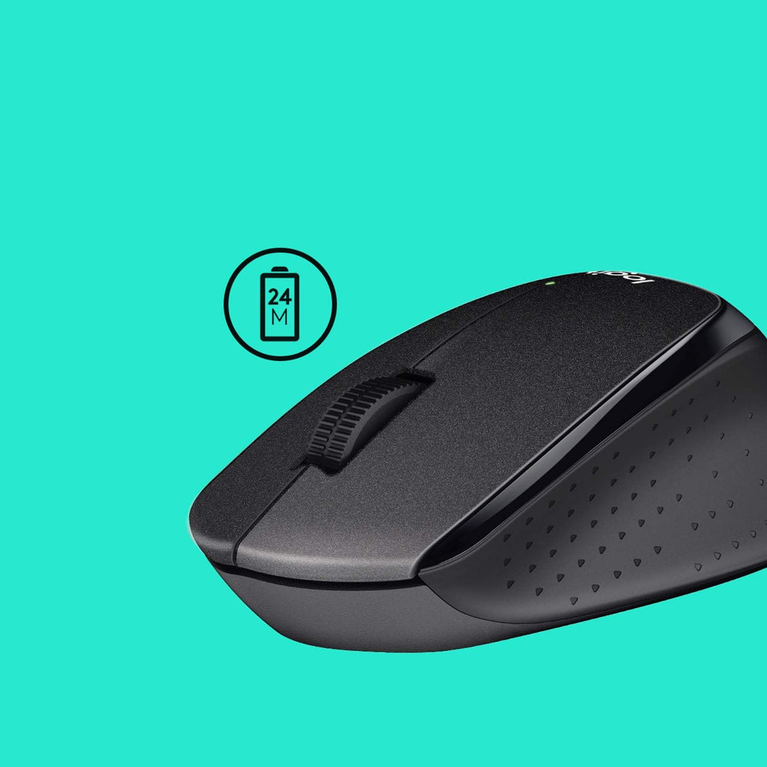 Logitech B330 SILENT PLUS Kabellose Maus, 2,4 GHz mit USB-Nano-Empfänger, 1000 DPI Optical Tracking,