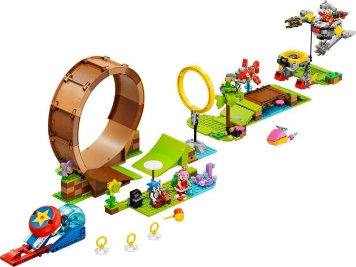 LEGO 76994 Sonic The Hedgehog Sonics Looping-Challenge in der Green Hill Zone, Baubares Spielzeug fü