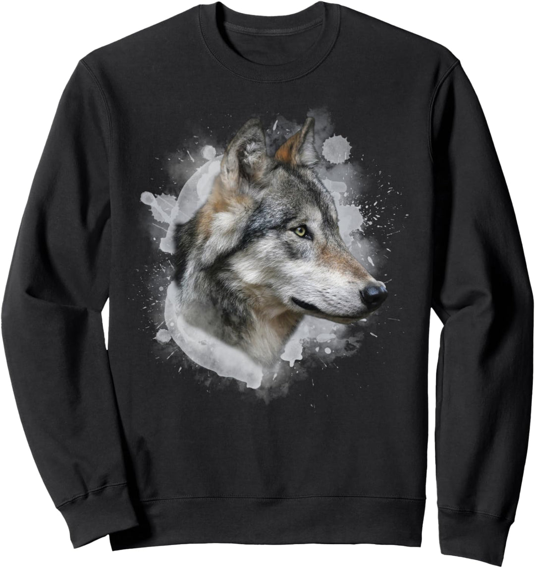 Wolf Wölfe Illustration Sweatshirt