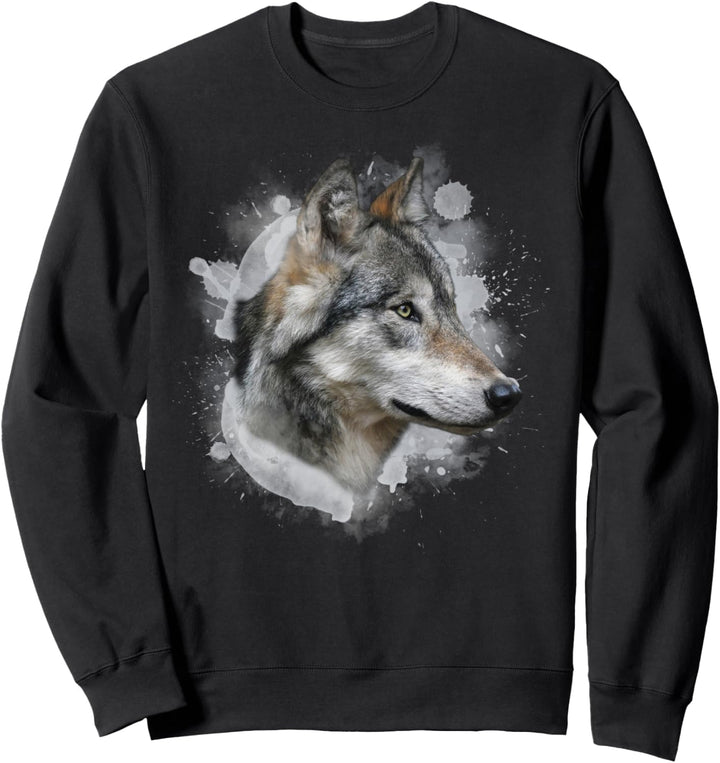 Wolf Wölfe Illustration Sweatshirt