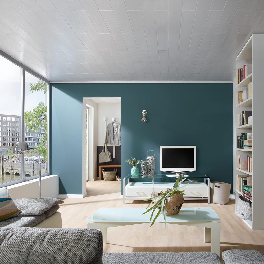 Decosa Deckenpaneele Stockholm in Esche weiss - 10 Packstücke à 12 Paneelen 100 x 16,5 cm (= 20 qm)
