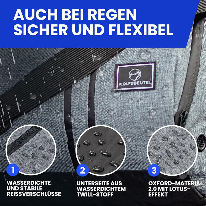 𝗪𝗢𝗟𝗙𝗦𝗕𝗘𝗨𝗧𝗘𝗟® 30L Sporttasche & Reisetasche für Damen & Herren mit Schuhfach & Nassfach | Wasserdicht