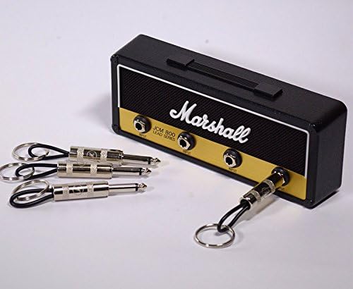 Pluginz Marshall Jack Rack II Schlüsselhalter hergestellt als JCM 800, 4 Jack Schlüsselringe und Mon