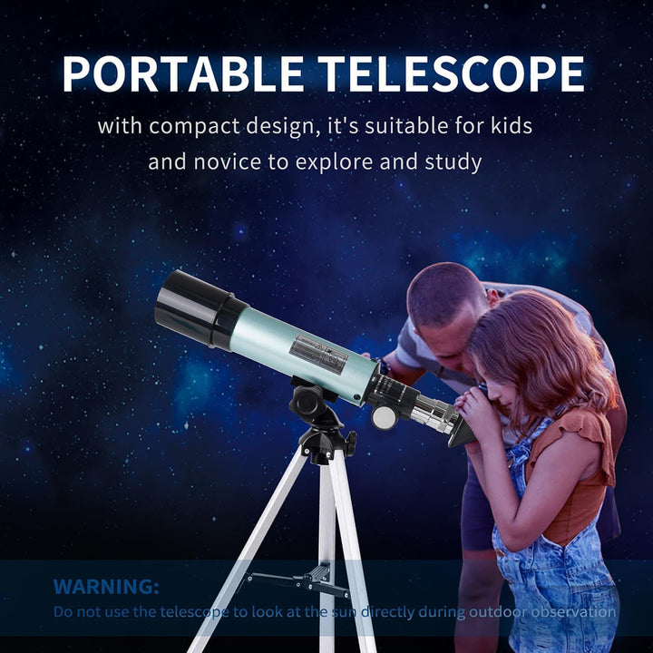 Misilmp Astronomical Telescope, Teleskop für Kinder Zoom 360/50 mm 90X HD Monokulares Weltraumtelesk