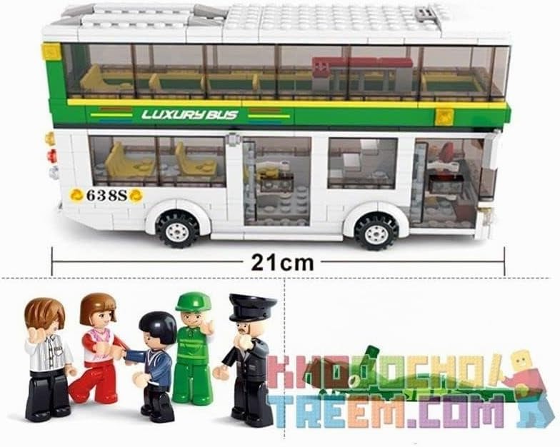 Sluban M38-B0331 - Baukasten - Stadt - Doppeldecker-Bus