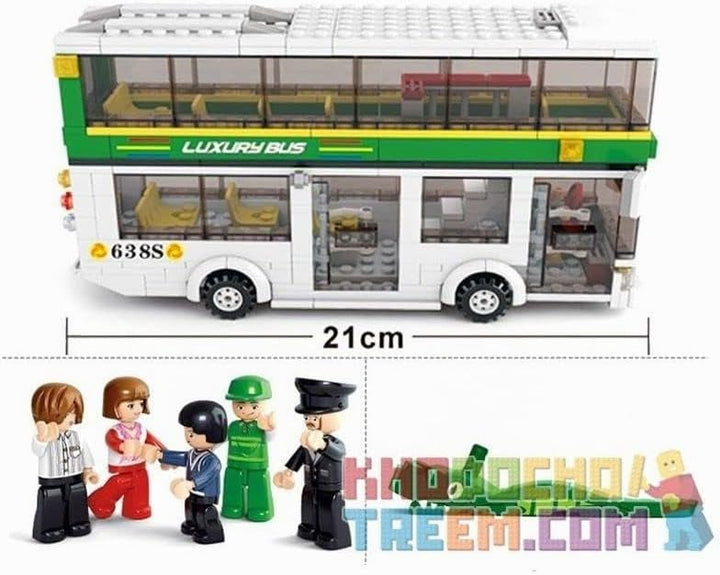 Sluban M38-B0331 - Baukasten - Stadt - Doppeldecker-Bus