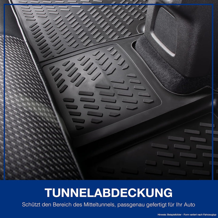 Elmasline Design 3D Gummimatten Set für Skoda Octavia 3 (2012-2020) | Extra hoher 5cm Rand | 3. Gene