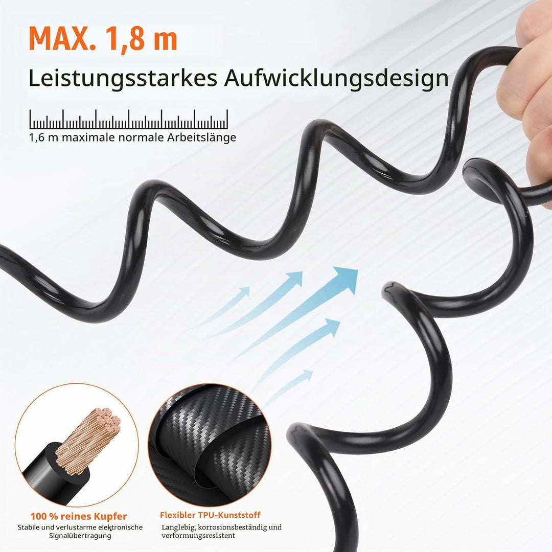 Anhängerkabel 13 Polig mit Stecker 1.8M, Anhänger kabelbaum 13 Polig, 13 Polig Stecker auf 13 Polig