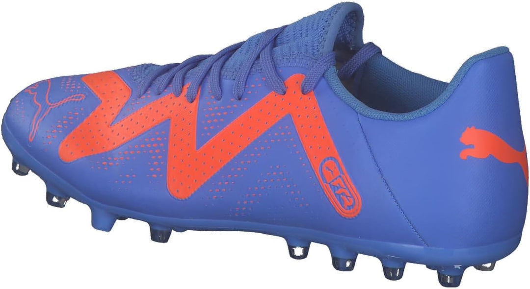 PUMA Herren Future Play Mg Fussballschuh, 42 EU Blue Glimmer Puma White Ultra Orange