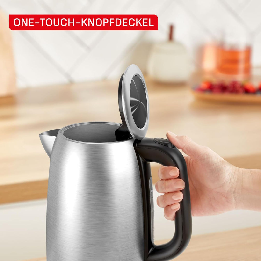 Tefal, Wasserkocher aus Edelstahl, 1,7 l, 2200 W für schnelles Kochen, automatische Abschaltung, sic