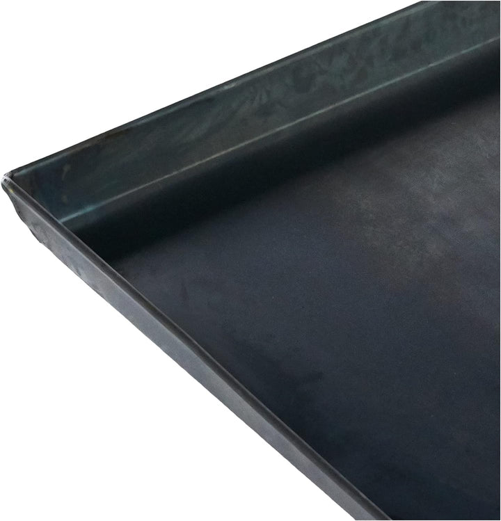 Pentole Agnelli Auflaufform rechteckig aus Blech Blau, Dicke 0.8 cm, Schwarz 65x45x3 cm, 65x45x3 cm