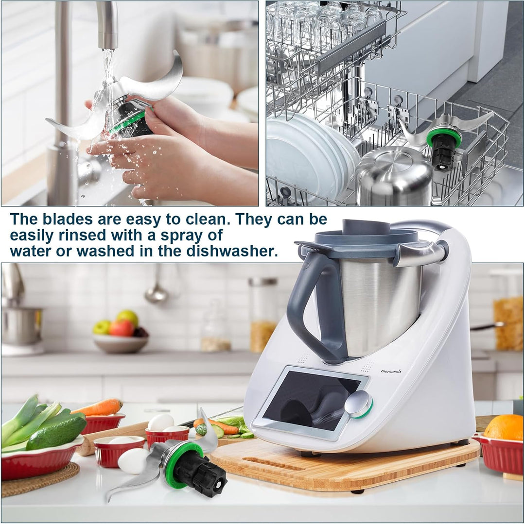 Teigmischmesser für Thermomix TM7 TM6 TM5 Teigknetmesser aus Edelstahl Thermomix Zubehör Schnelles M