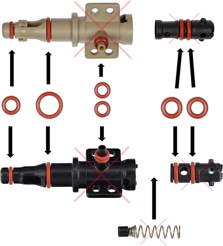 XXL Wartungssatz 13 tlg., für Phillips Saeco Spidem Gaggia Brüheinheit | Dichtung O-Ring für RI EP H
