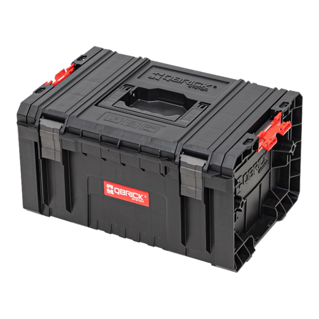 Qbrick Werkzeugkasten TOOLBOX PRO - 450 x 335 x 240 mm - Werkzeugkoffer mit Werkzeugträger, Werkzeug