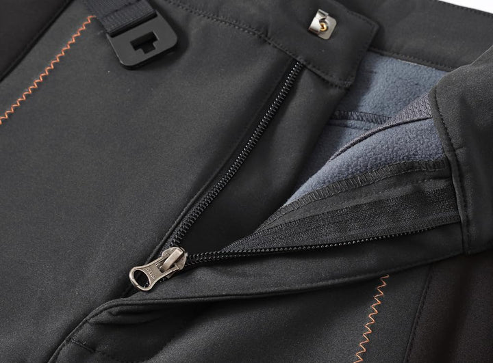 donhobo Herren Wanderhose Gefüttert Winterhose Wasserdicht Winddicht Warm Verdickte Softshellhose Ou