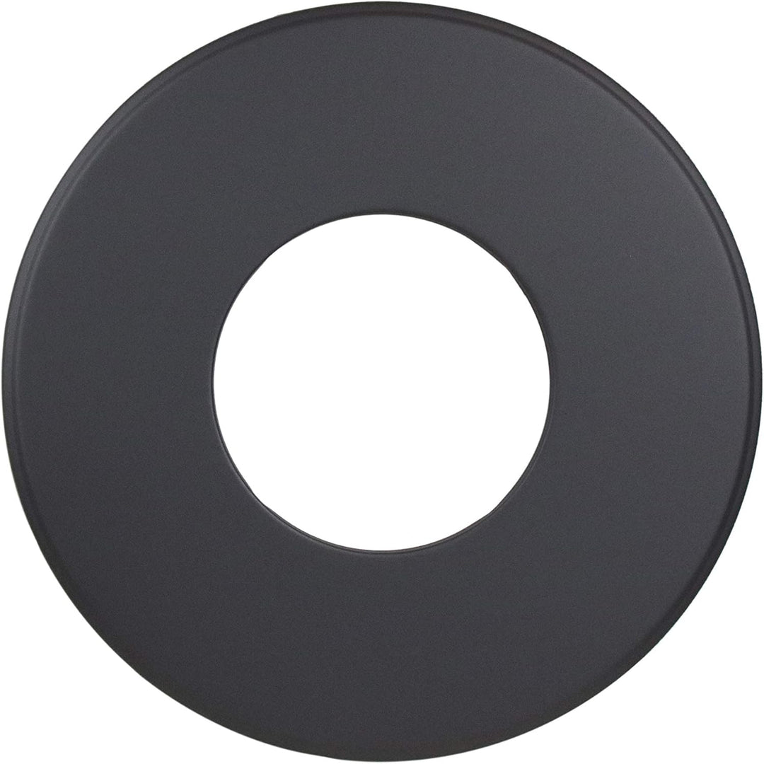 LANZZAS Ofenrohr Wand-Rosette mit 90 mm Rand, im Durchmesser Ø 150 mm, Farbe: gussgrau - weitere Roh