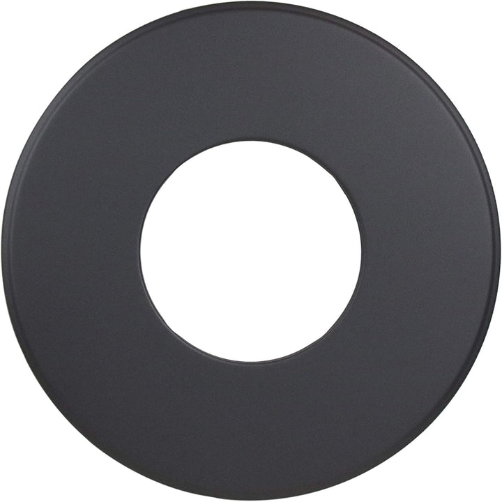 LANZZAS Ofenrohr Wand-Rosette mit 90 mm Rand, im Durchmesser Ø 150 mm, Farbe: gussgrau - weitere Roh