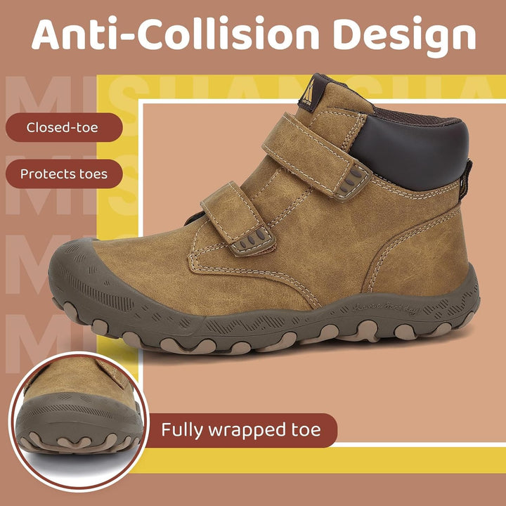 Mishansha Kinder Wanderschuhe Trekkingschuhe Mädchen Leicht rutschfest Outdoorschuhe Turnschuhe Gr.2