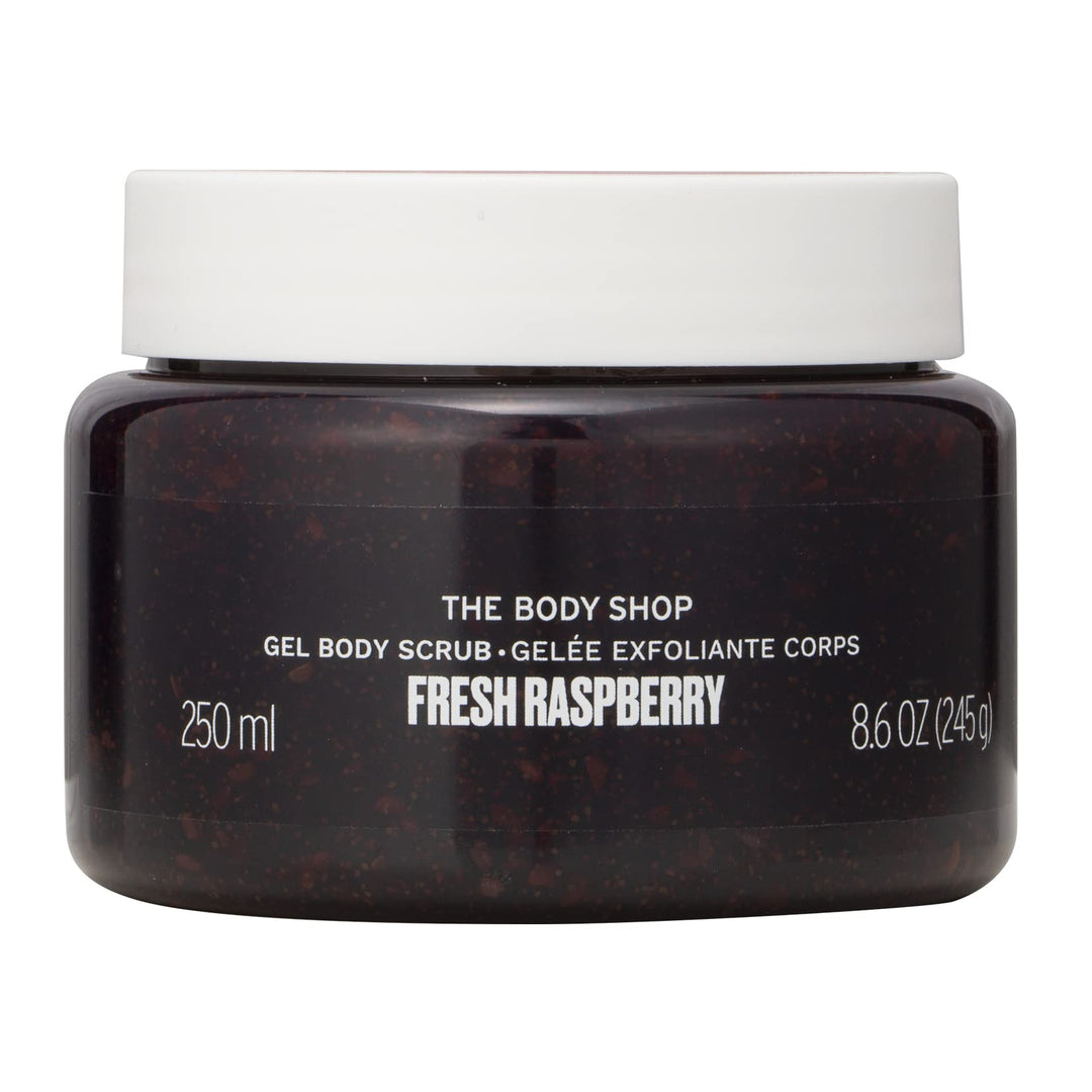The Body Shop Fresh Raspberry Gel Körperpeeling vegan Fruchtig, breiige Textur glättendes, erweichen