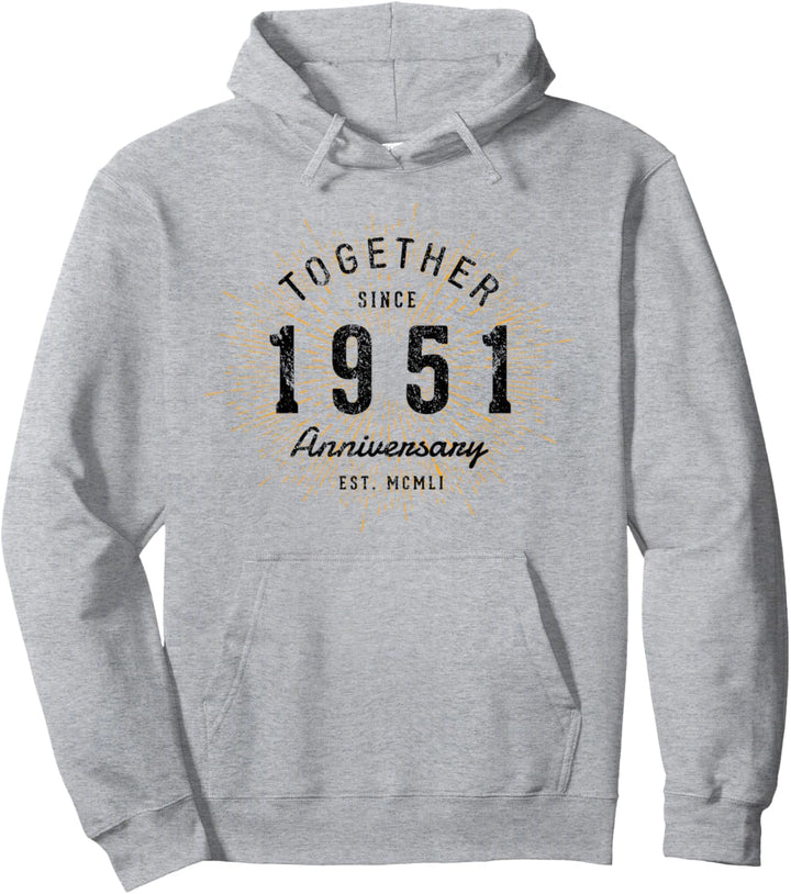 Zusammen seit 1951 Jahrestag Pullover Hoodie