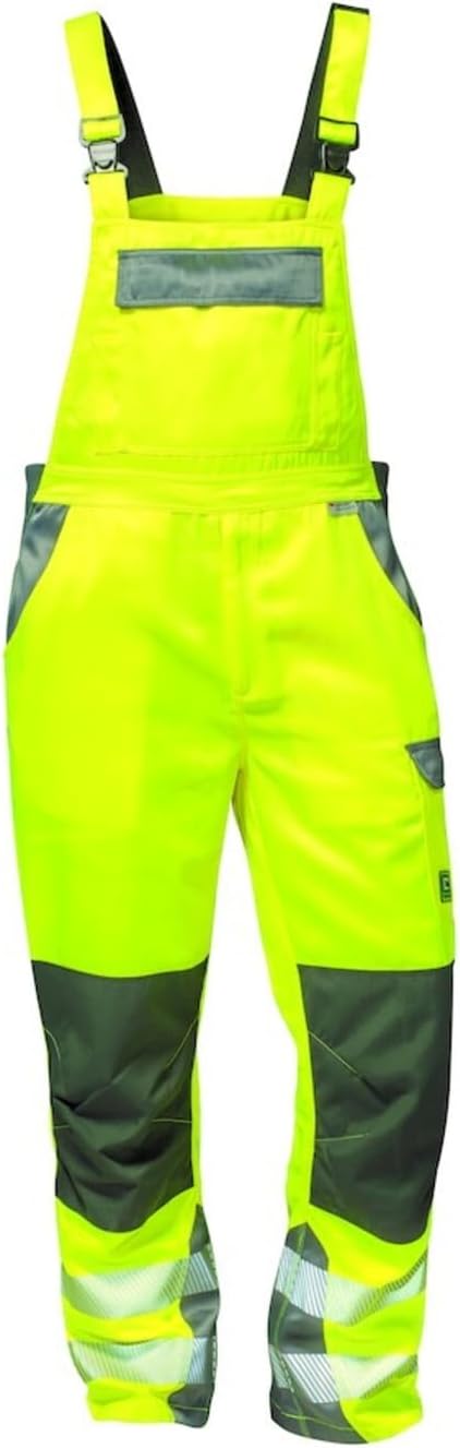 Elysee Warnschutz Latzhose "Colmar" Grösse, 1 Stück, 50, gelb/grau, 22738-50, 50