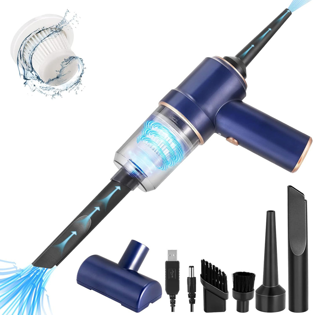 URAQT Handstaubsauger, 9000 Pa Leistungsstarker Handstaubsauger Akku, 3 in 1 Staubsauger, USB Wieder