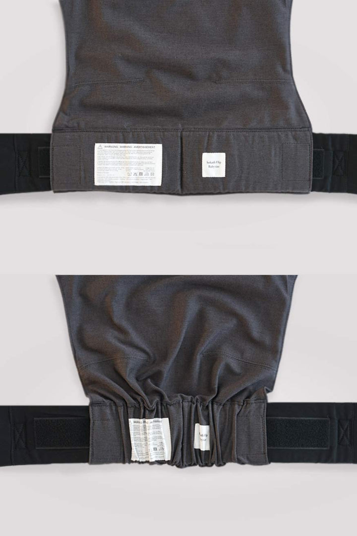 KOKADI Babytrage Flip - ergonomisch, mitwachsend und einfach - sichere Tragehilfe ab Geburt bis 15kg