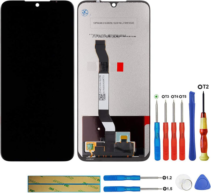 swark LCD Display Kompatibel mit Xiaomi Redmi Note 8T M1908C3XG （Schwarz ohne Rahmen LCD Display Tou