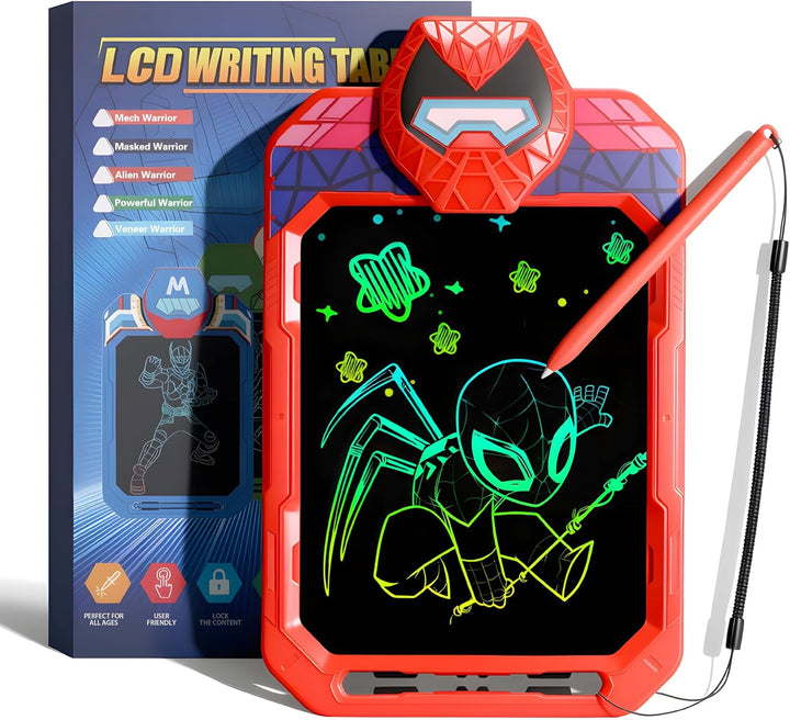 Spider LCD Schreibtafel Kinder, 10'' Bildschirm Zeichenbrett Maltafel mit Sperre und Ein-Klick-Lösch