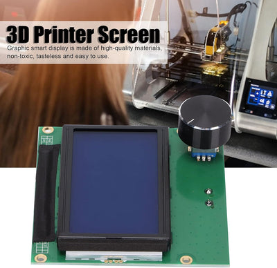 Grafisches Smart Display, Eaily 3D-Druckerbildschirm Tasteless für Ender 3 Serie verwenden