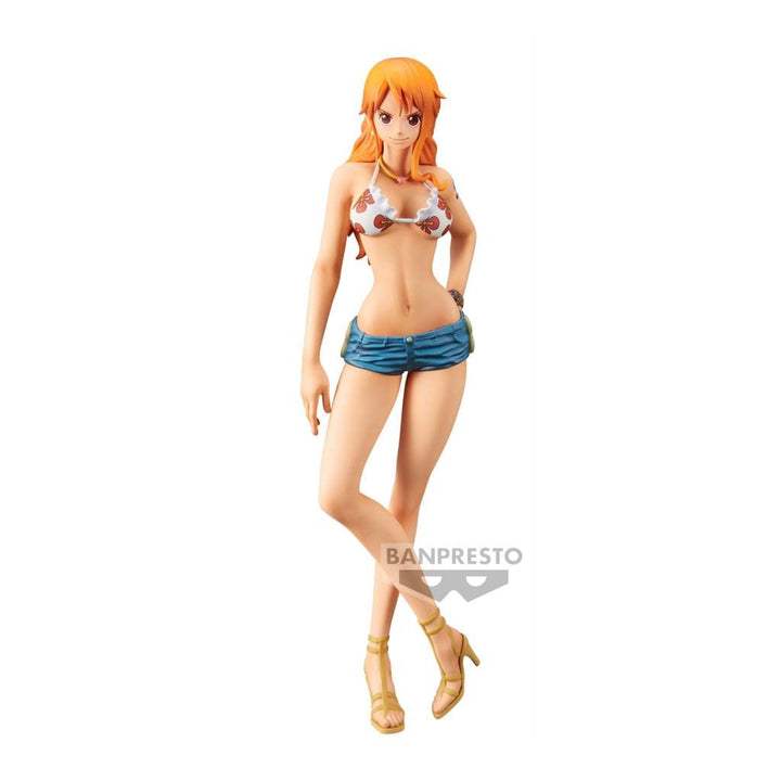 Banpresto BP19393 One Piece Actionfigur Nami, Grandista Nero, 28 cm, Mehrfarbig